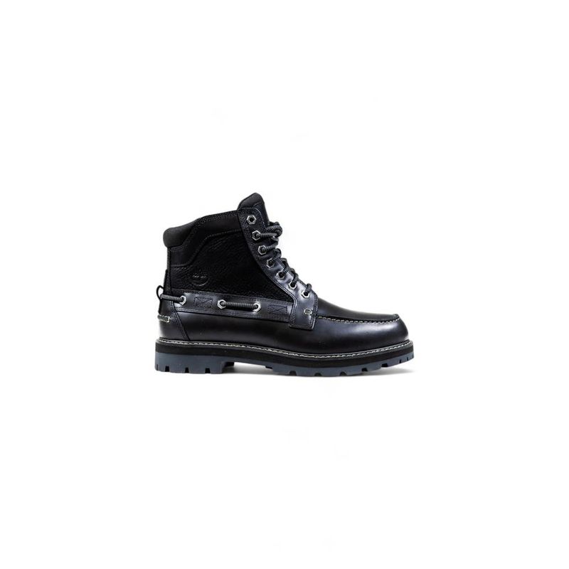 Timberland Leather Laceup Boots Men Black
